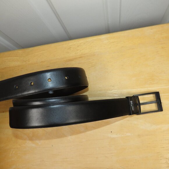 Penguin Men’s Black/Brown Reversible Leather Belt Size 36 Bonded Leather - Picture 1 of 5
